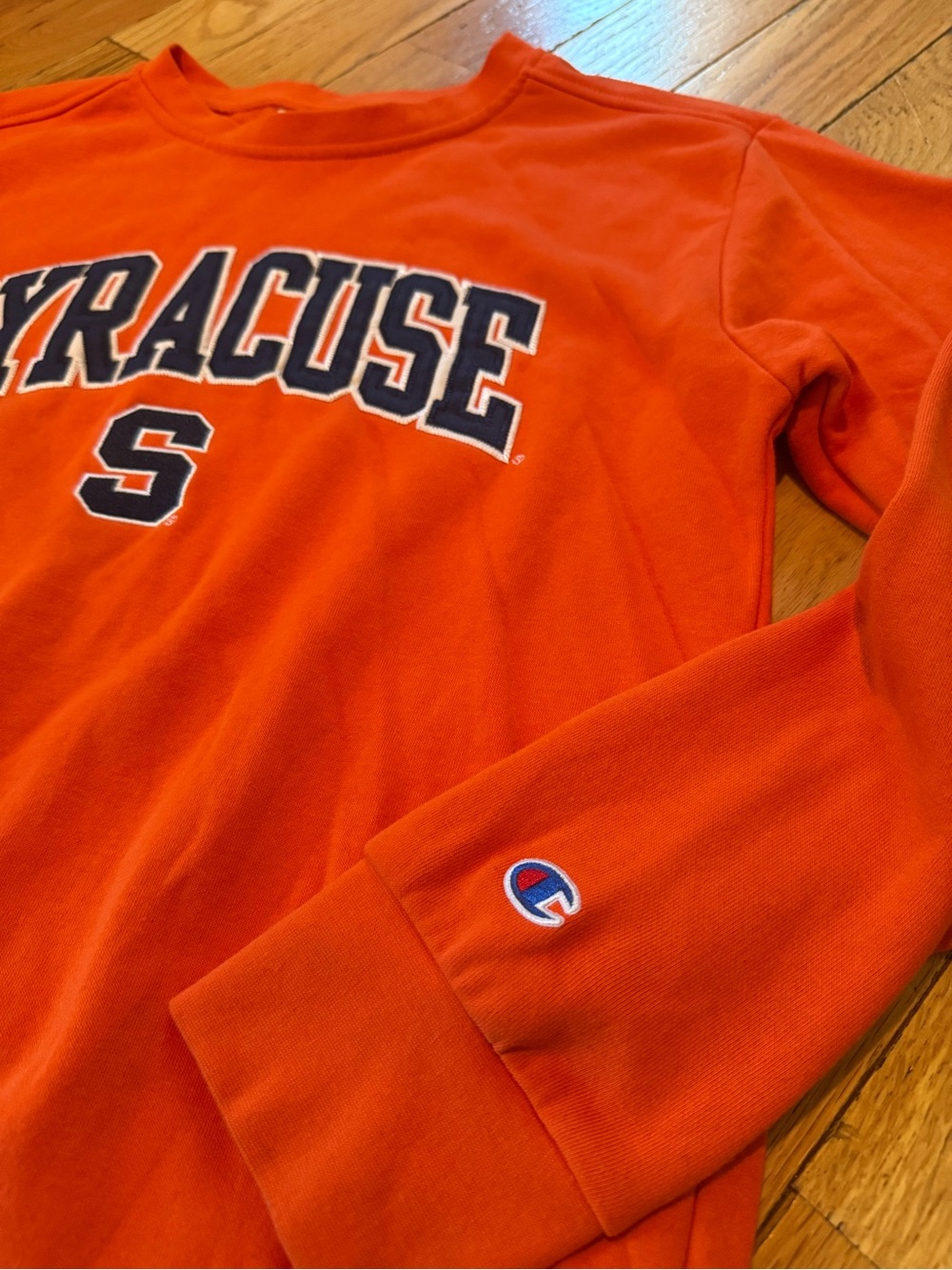 Champion Syracuse University Orange Crewneck Sweatshirt Men’s Size SMALL - Picture 3 of 11